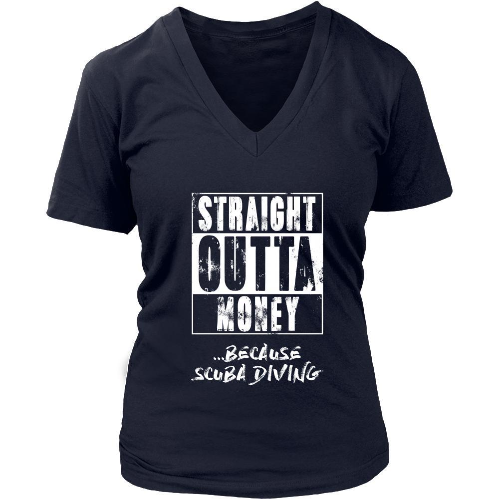 Scuba Diving Shirt - Straight outta money ...because Scuba Diving- Hobby Gift-T-shirt-Teelime | shirts-hoodies-mugs