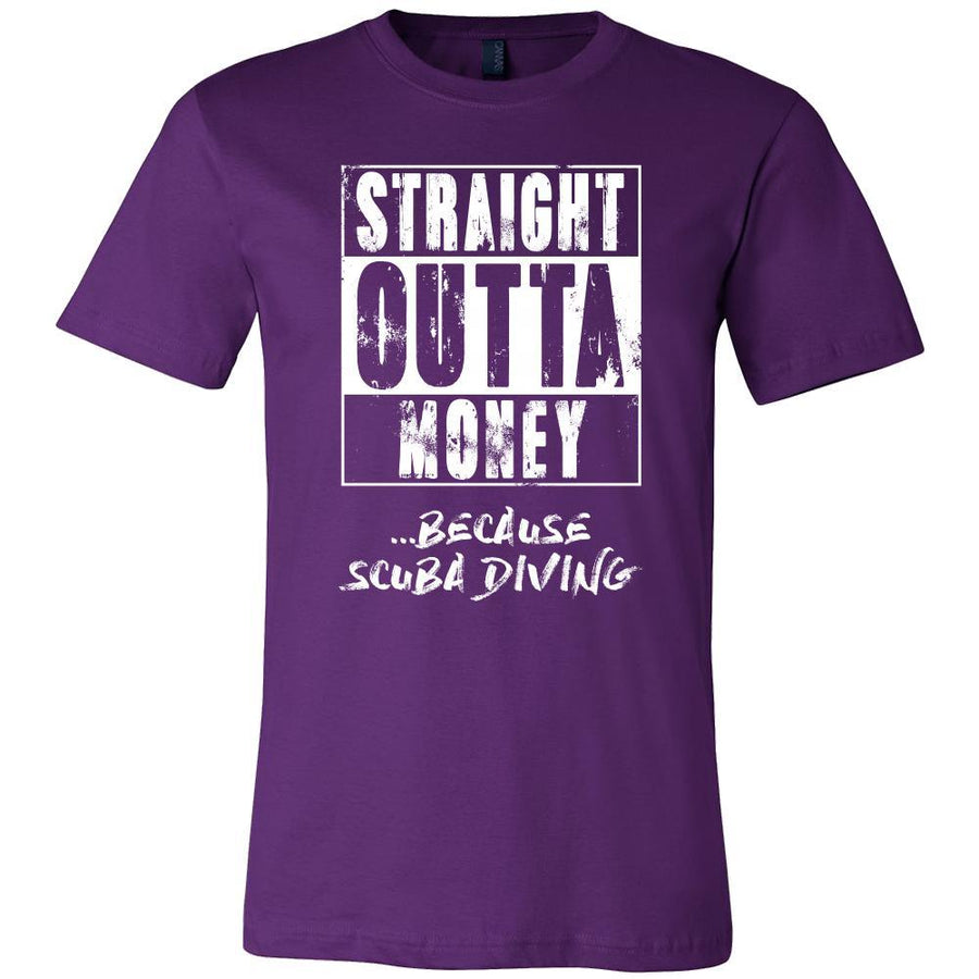 Scuba Diving Shirt - Straight outta money ...because Scuba Diving- Hobby Gift-T-shirt-Teelime | shirts-hoodies-mugs