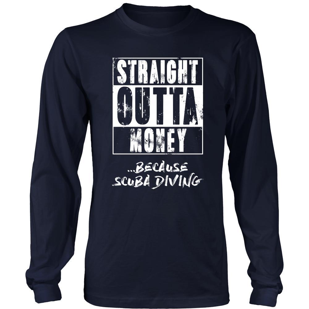 Scuba Diving Shirt - Straight outta money ...because Scuba Diving- Hobby Gift-T-shirt-Teelime | shirts-hoodies-mugs