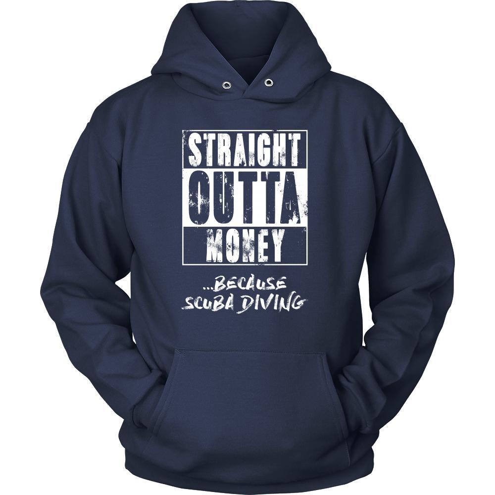 Scuba Diving Shirt - Straight outta money ...because Scuba Diving- Hobby Gift-T-shirt-Teelime | shirts-hoodies-mugs