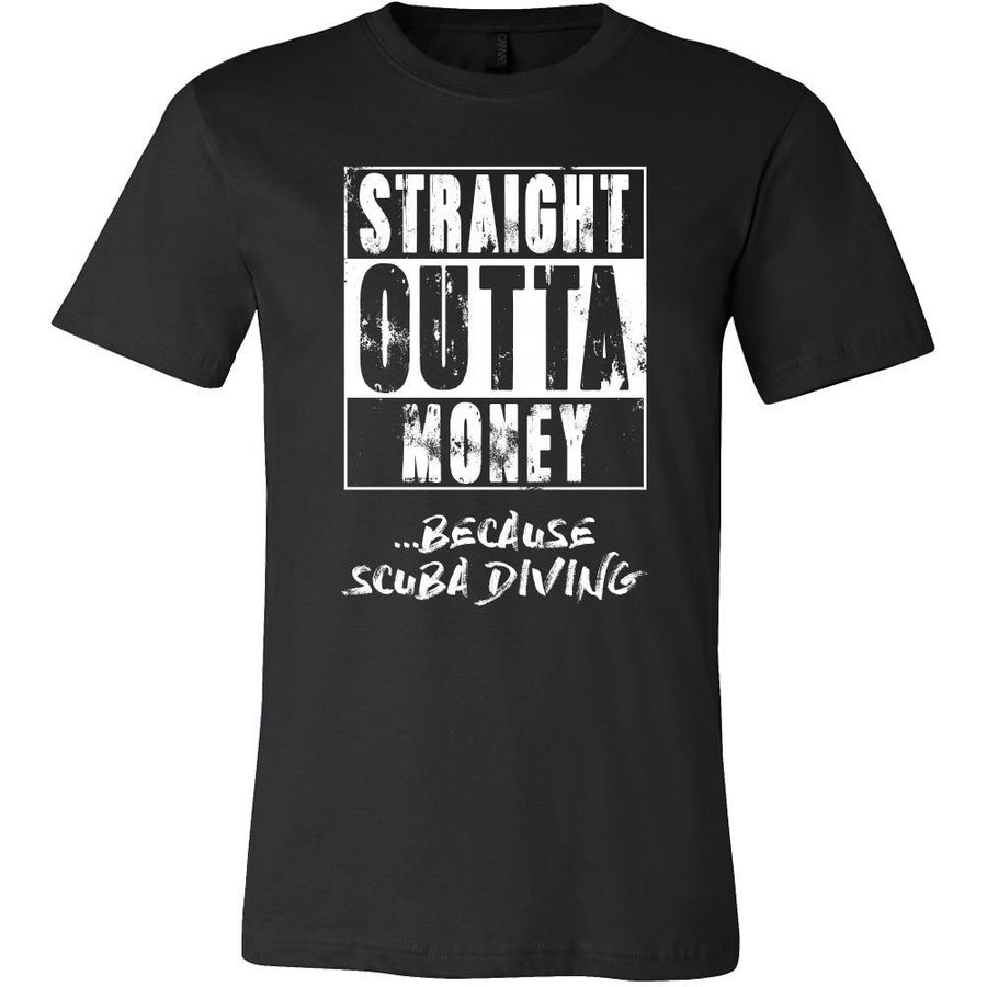 Scuba Diving Shirt - Straight outta money ...because Scuba Diving- Hobby Gift-T-shirt-Teelime | shirts-hoodies-mugs