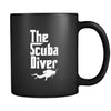 Scuba Diving The Scuba Diver 11oz Black Mug-Drinkware-Teelime | shirts-hoodies-mugs