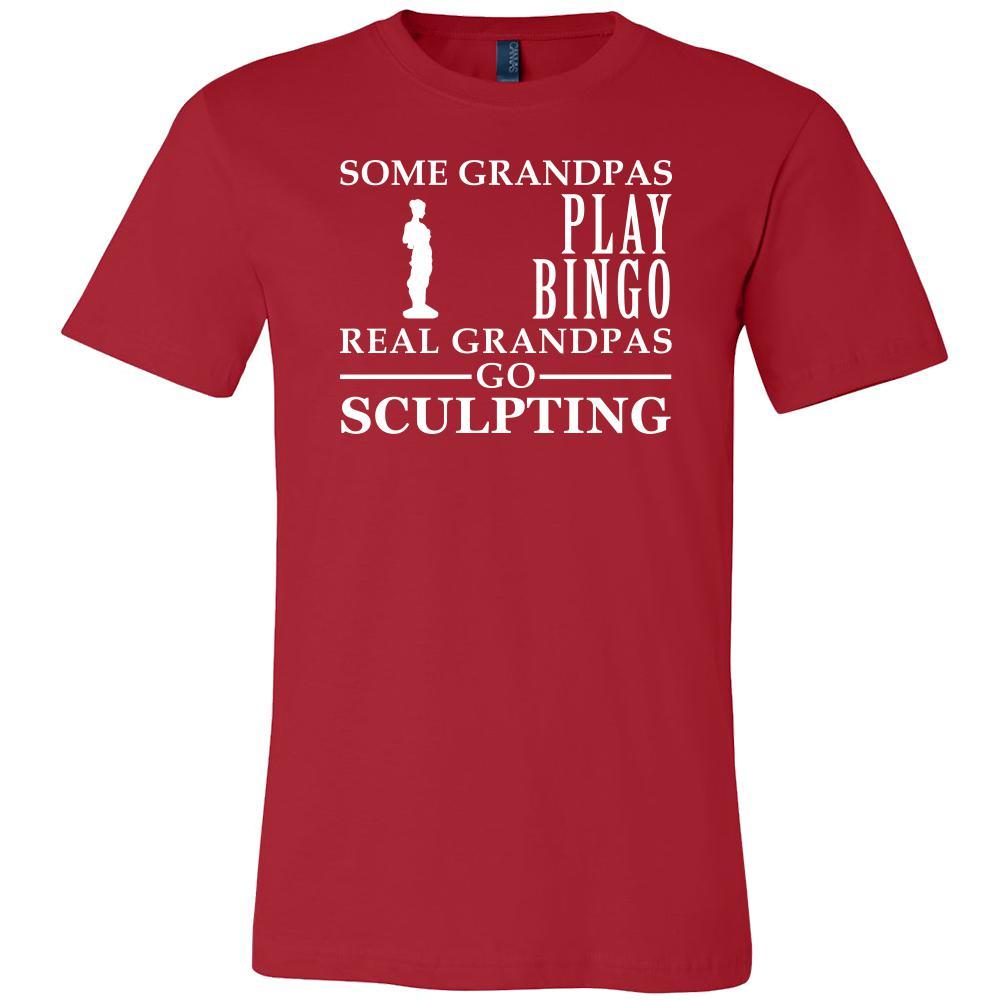 Sculpting Shirt Some Grandpas play bingo, real Grandpas go Sculpting Family Hobby-T-shirt-Teelime | shirts-hoodies-mugs