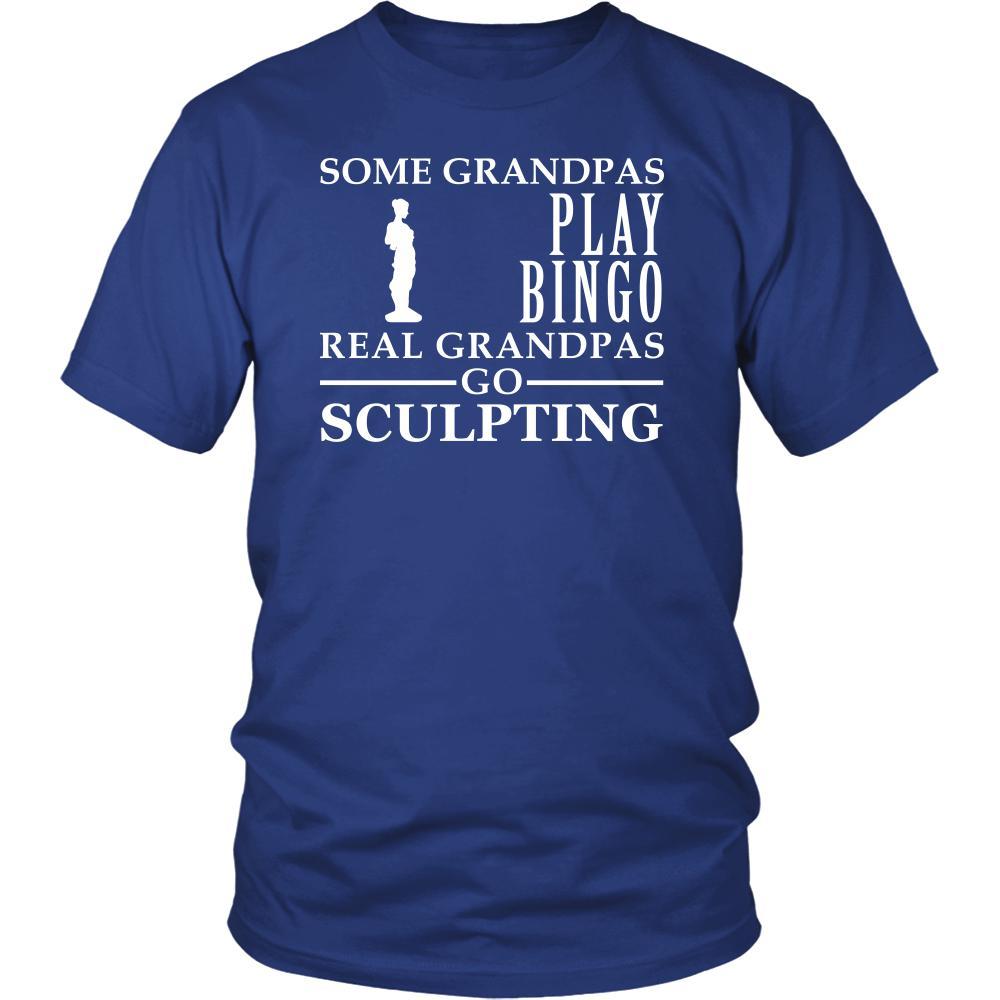 Sculpting Shirt Some Grandpas play bingo, real Grandpas go Sculpting Family Hobby-T-shirt-Teelime | shirts-hoodies-mugs