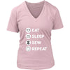 Sewing - Eat Sleep Sew Repeat - Sewing Hobby Shirt-T-shirt-Teelime | shirts-hoodies-mugs