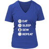 Sewing - Eat Sleep Sew Repeat - Sewing Hobby Shirt-T-shirt-Teelime | shirts-hoodies-mugs