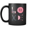 Sewing - LOVE Sewing - 11oz Black Mug-Drinkware-Teelime | shirts-hoodies-mugs