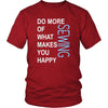 Sewing Shirt - Do more of what makes you happy Sewing- Hobby Gift-T-shirt-Teelime | shirts-hoodies-mugs