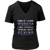 Sewing Shirt - Sorry If I Looked Interested, I think about Sewing - Hobby Gift-T-shirt-Teelime | shirts-hoodies-mugs