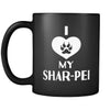 Shar-Pei I Love My Shar-Pei 11oz Black Mug-Drinkware-Teelime | shirts-hoodies-mugs