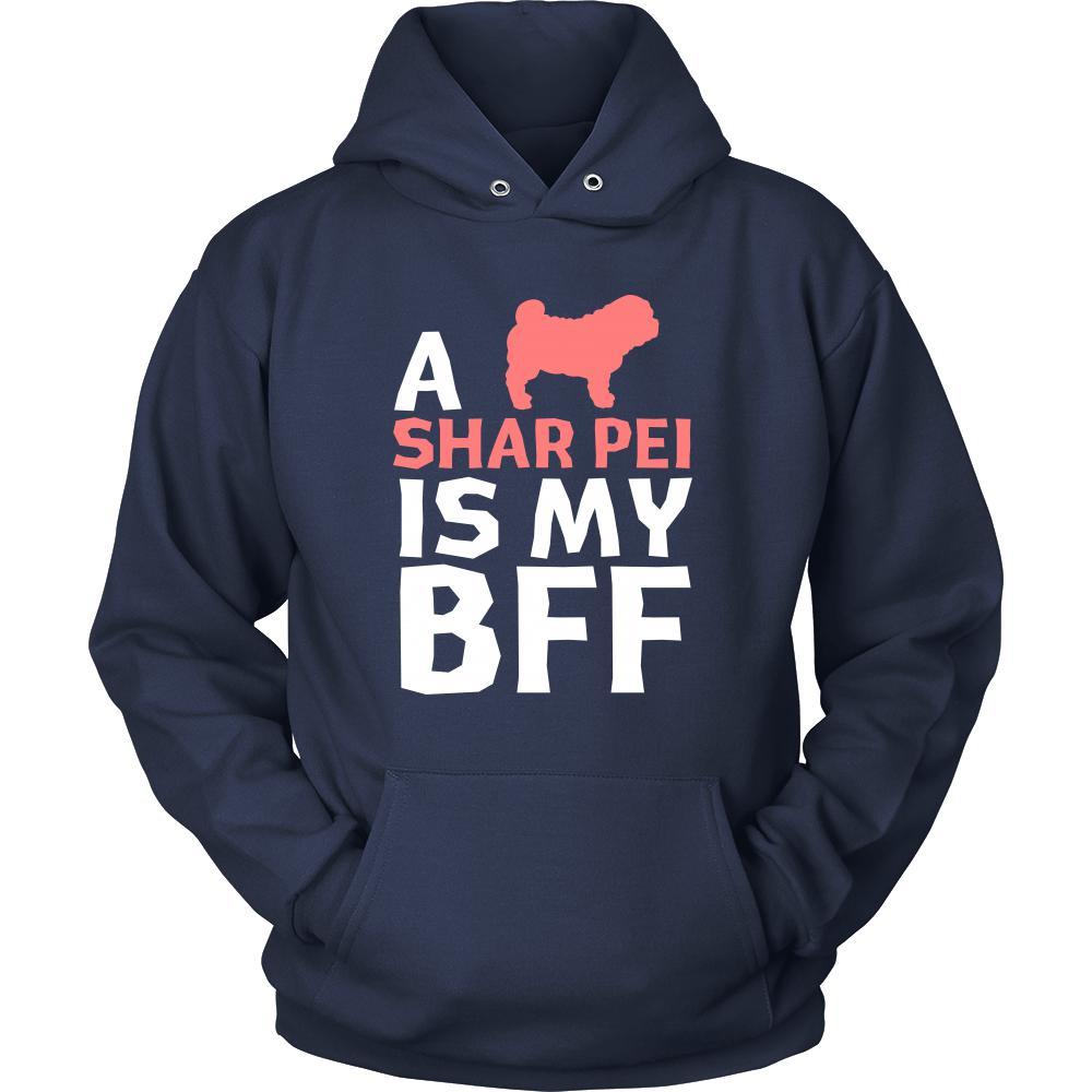 Shar-pei Shirt - a Shar-pei is my bff- Dog Lover Gift-T-shirt-Teelime | shirts-hoodies-mugs
