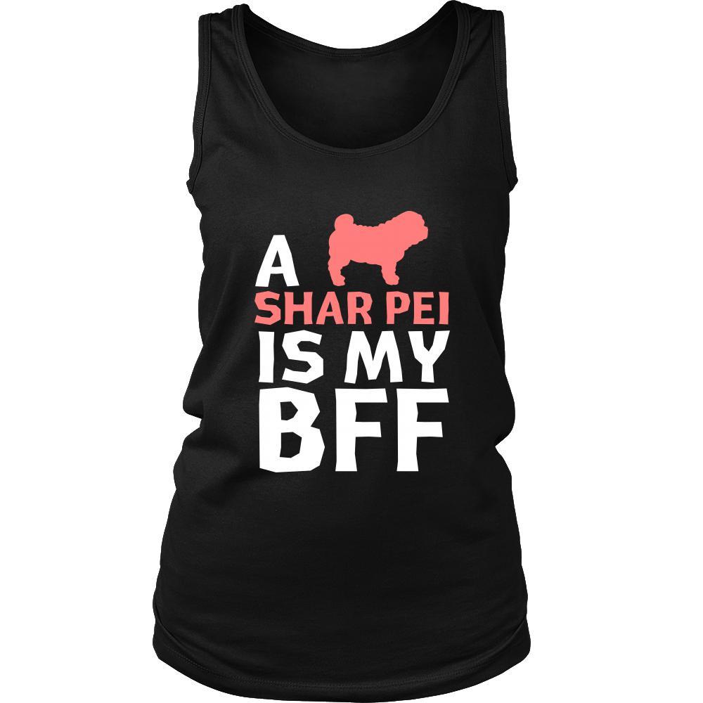 Shar-pei Shirt - a Shar-pei is my bff- Dog Lover Gift-T-shirt-Teelime | shirts-hoodies-mugs