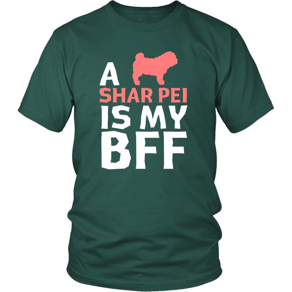 Shar-pei Shirt - a Shar-pei is my bff- Dog Lover Gift-T-shirt-Teelime | shirts-hoodies-mugs