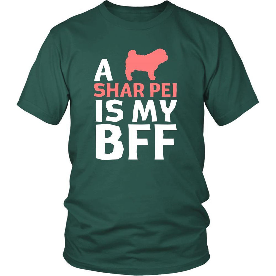 Shar-pei Shirt - a Shar-pei is my bff- Dog Lover Gift-T-shirt-Teelime | shirts-hoodies-mugs