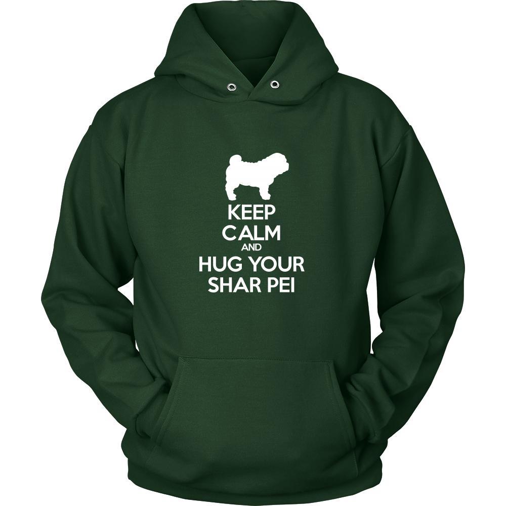 Shar-pei Shirt - Keep Calm and Hug Your Shar-pei- Dog Lover Gift-T-shirt-Teelime | shirts-hoodies-mugs