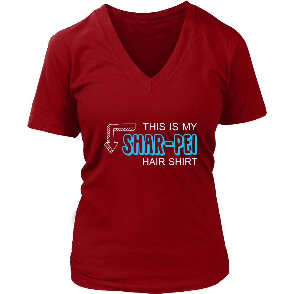 Shar-pei Shirt - This is my Shar-pei hair shirt - Dog Lover Gift-T-shirt-Teelime | shirts-hoodies-mugs