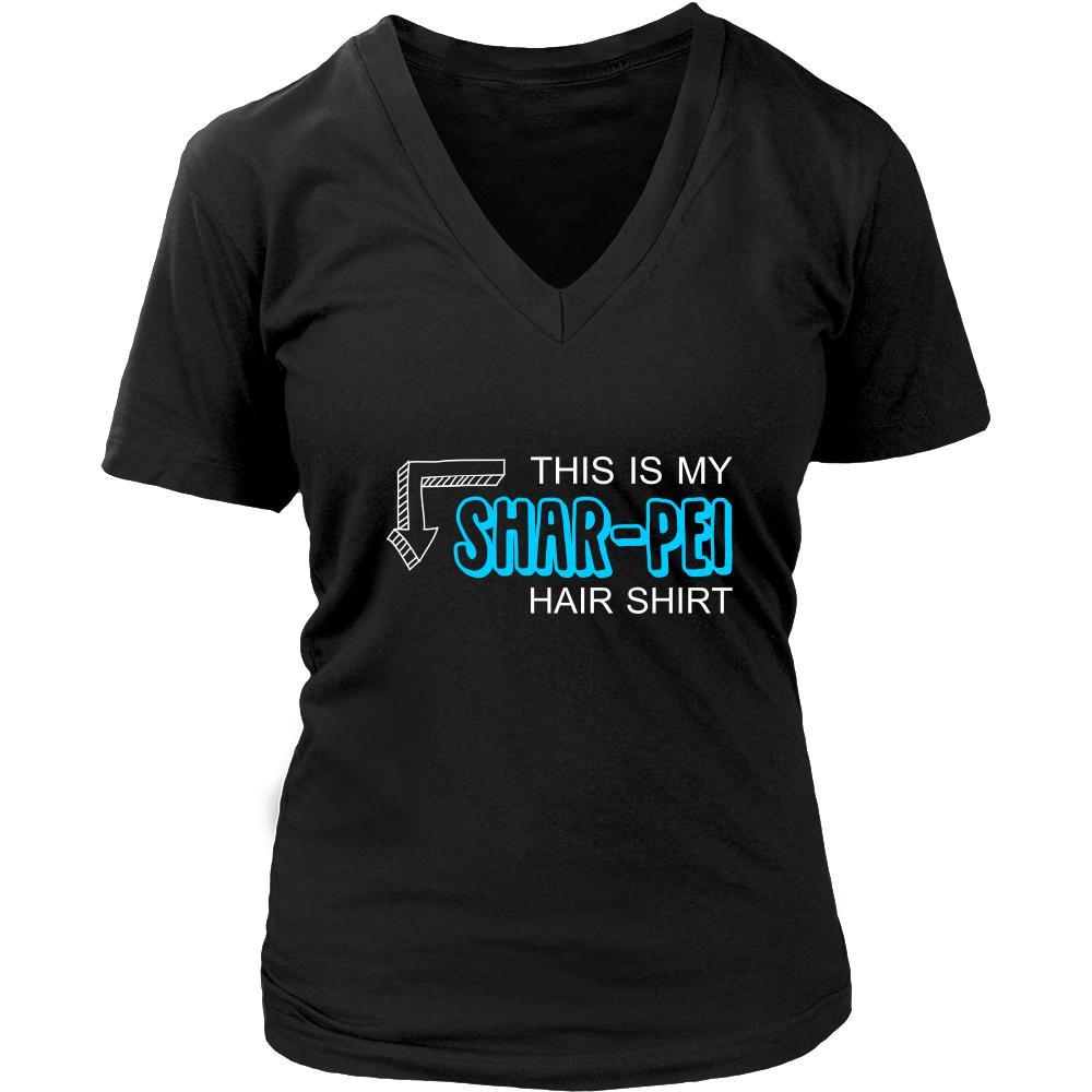 Shar-pei Shirt - This is my Shar-pei hair shirt - Dog Lover Gift-T-shirt-Teelime | shirts-hoodies-mugs