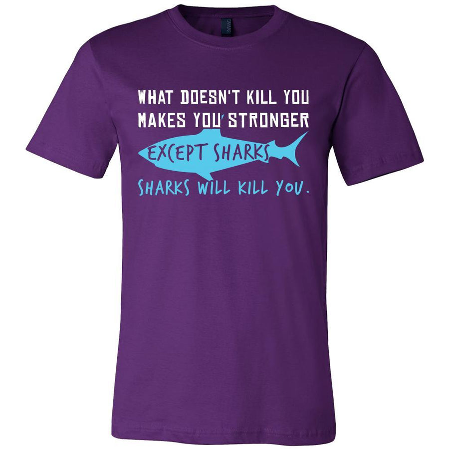 Shark Shirt - Sharks Will Kill - Animal Lover Gift-T-shirt-Teelime | shirts-hoodies-mugs