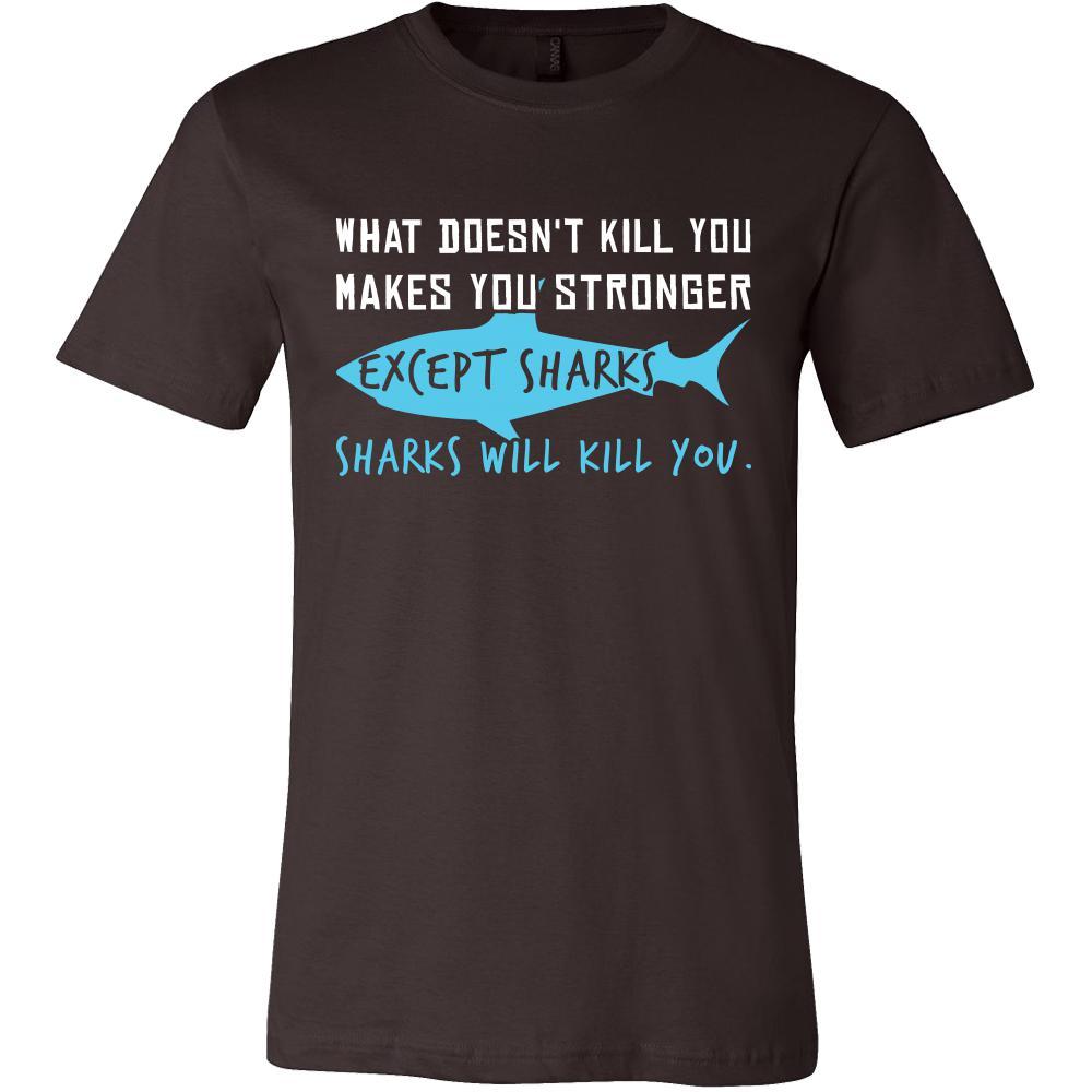 Shark Shirt - Sharks Will Kill - Animal Lover Gift-T-shirt-Teelime | shirts-hoodies-mugs