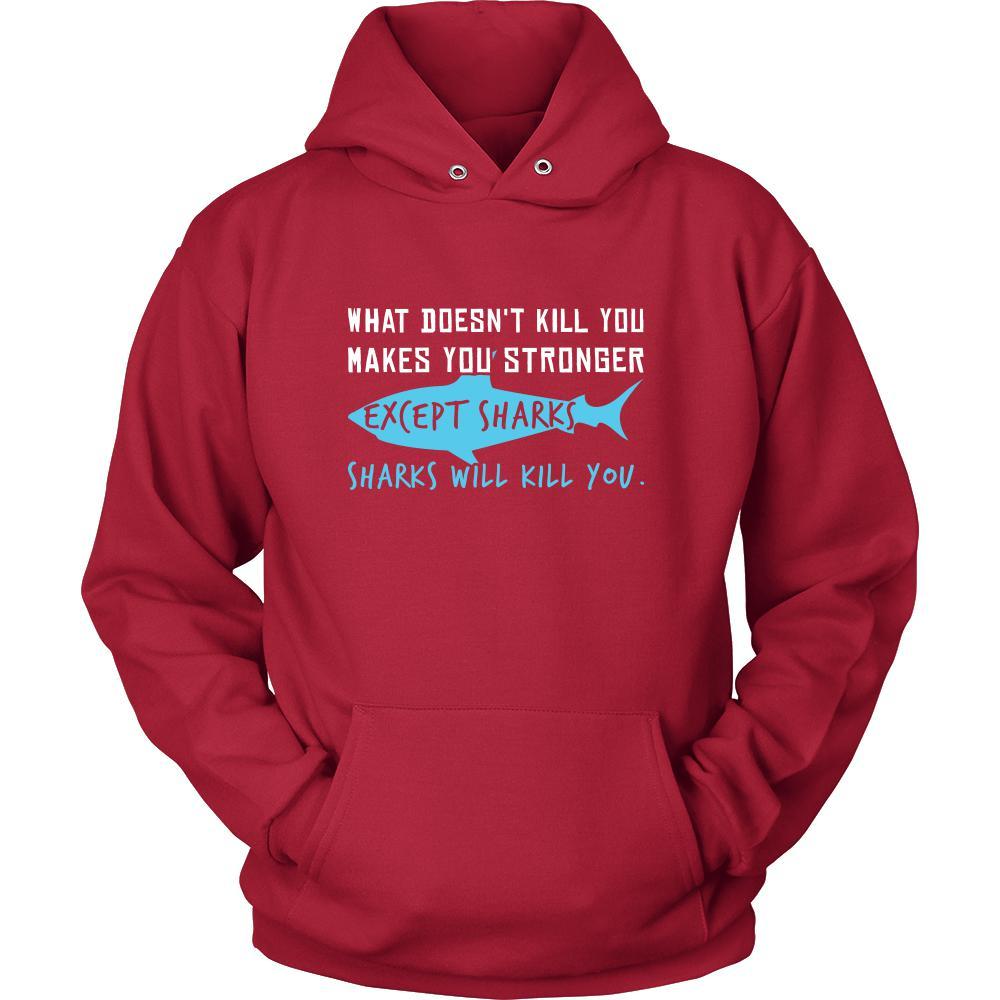 Shark Shirt - Sharks Will Kill - Animal Lover Gift-T-shirt-Teelime | shirts-hoodies-mugs