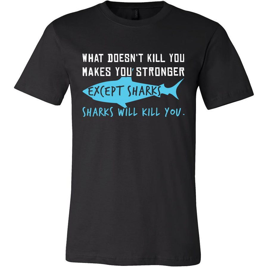 Shark Shirt - Sharks Will Kill - Animal Lover Gift-T-shirt-Teelime | shirts-hoodies-mugs