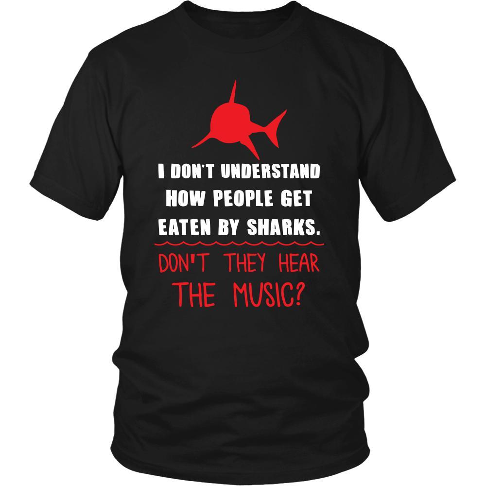 Shark Shirt - The Music - Animal Lover Gift-T-shirt-Teelime | shirts-hoodies-mugs