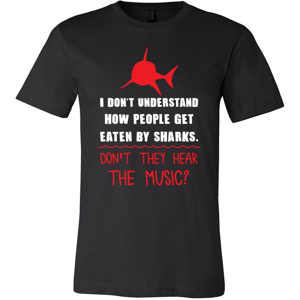 Shark Shirt - The Music - Animal Lover Gift-T-shirt-Teelime | shirts-hoodies-mugs