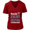 Sheriff Shirt - Raise your hand if you love Sheriff, if not raise your standards - Profession Gift-T-shirt-Teelime | shirts-hoodies-mugs