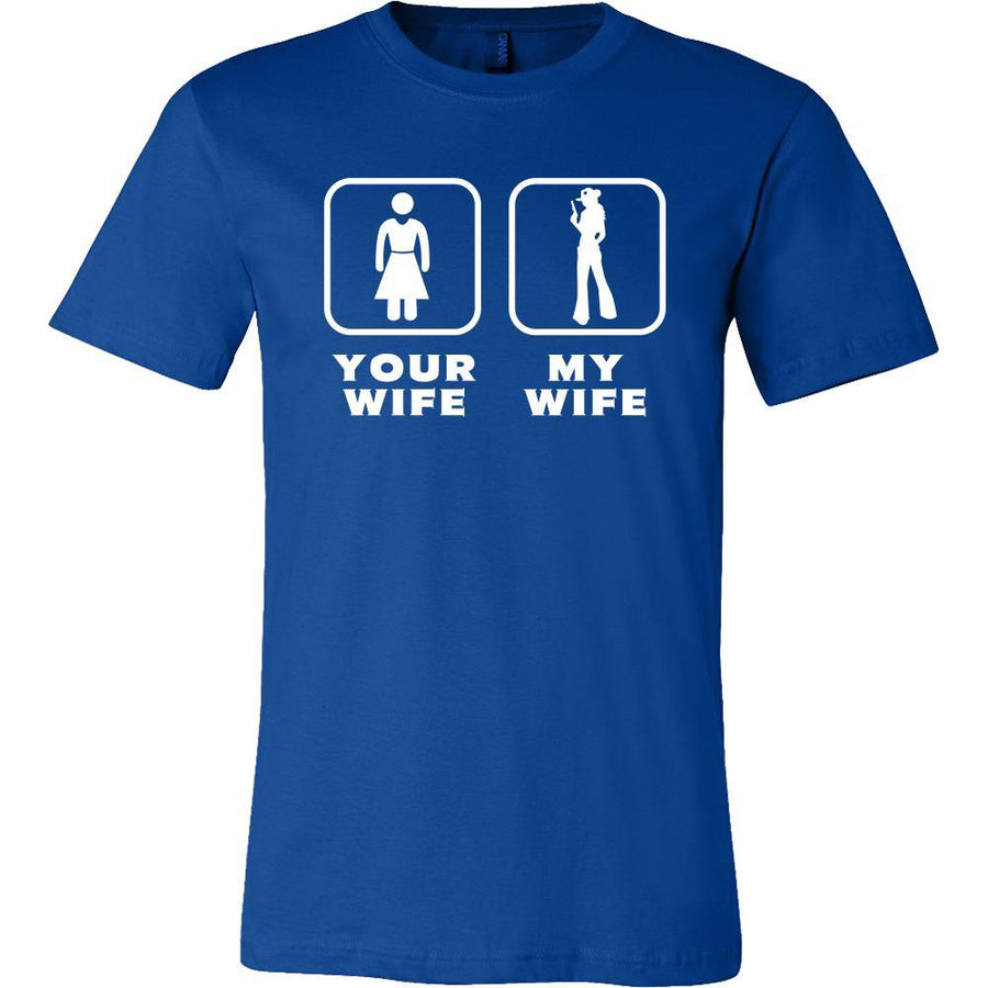 Sheriff - Your wife My wife - Father's Day Profession/Job Shirt-T-shirt-Teelime | shirts-hoodies-mugs