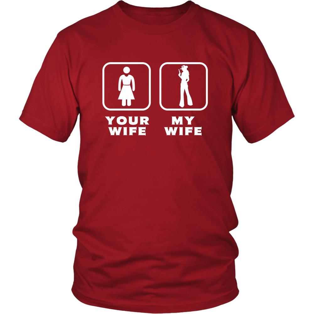 Sheriff - Your wife My wife - Father's Day Profession/Job Shirt-T-shirt-Teelime | shirts-hoodies-mugs