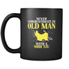 Shih tzu Never underestimate an old man with a Shih tzu 11oz Black Mug-Drinkware-Teelime | shirts-hoodies-mugs