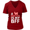 Shih tzu Shirt - a Shih tzu is my bff- Dog Lover Gift-T-shirt-Teelime | shirts-hoodies-mugs