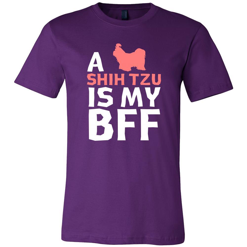 Shih tzu Shirt - a Shih tzu is my bff- Dog Lover Gift-T-shirt-Teelime | shirts-hoodies-mugs