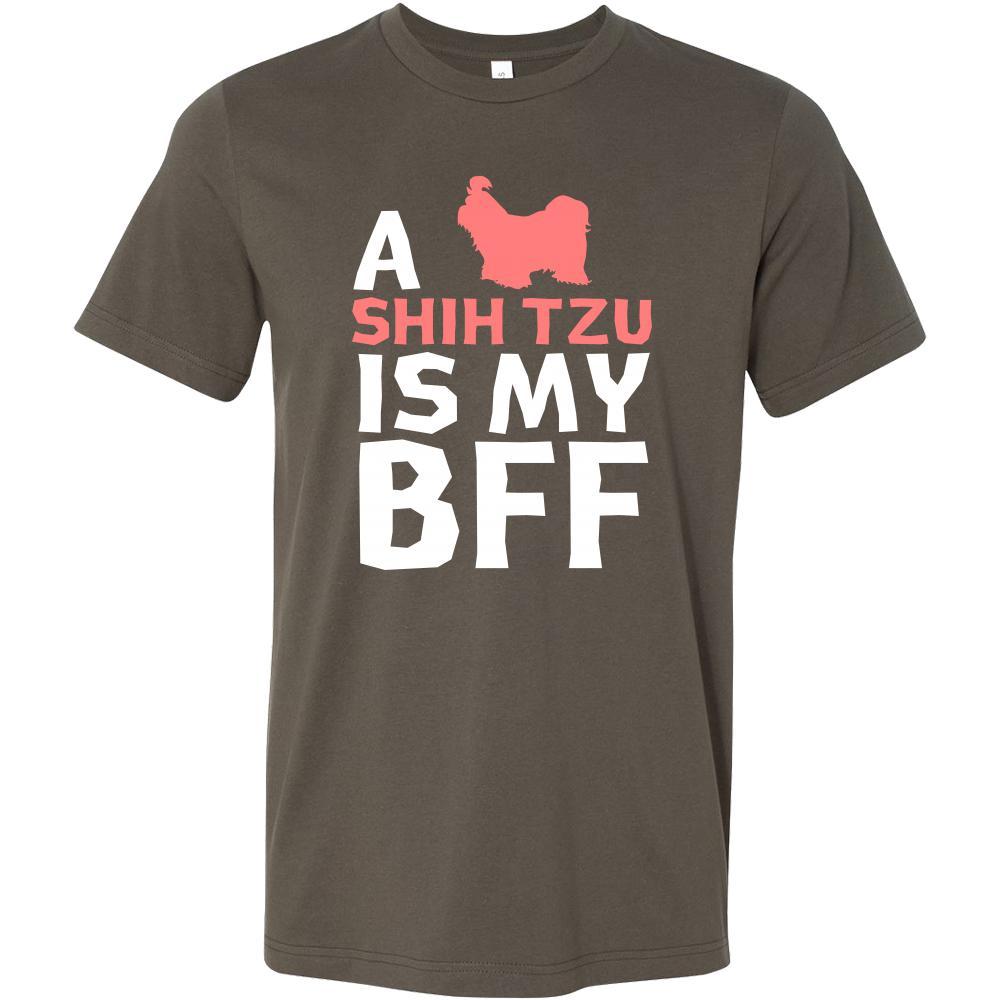 Shih tzu Shirt - a Shih tzu is my bff- Dog Lover Gift-T-shirt-Teelime | shirts-hoodies-mugs