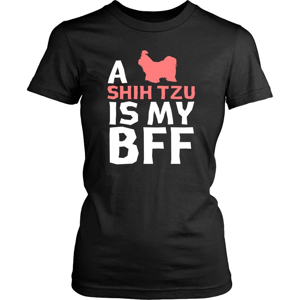 Shih tzu Shirt - a Shih tzu is my bff- Dog Lover Gift-T-shirt-Teelime | shirts-hoodies-mugs