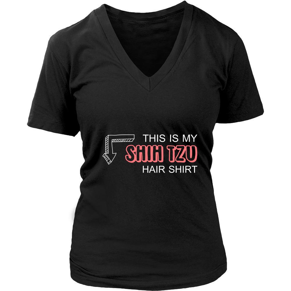 Shih tzu Shirt - This is my Shih tzu hair shirt - Dog Lover Gift-T-shirt-Teelime | shirts-hoodies-mugs