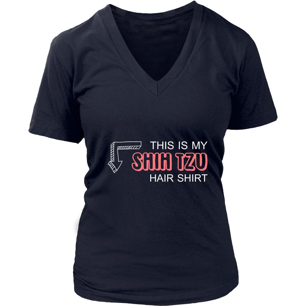 Shih tzu Shirt - This is my Shih tzu hair shirt - Dog Lover Gift-T-shirt-Teelime | shirts-hoodies-mugs