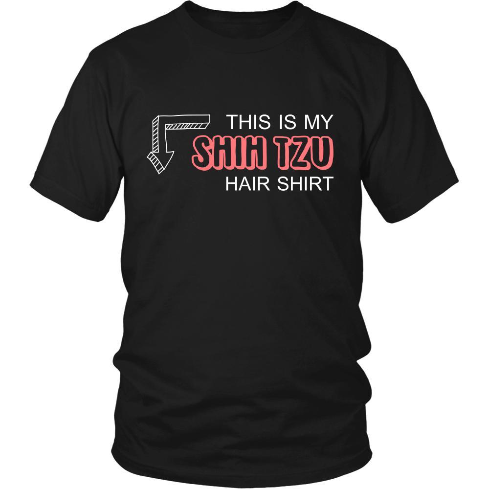 Shih tzu Shirt - This is my Shih tzu hair shirt - Dog Lover Gift-T-shirt-Teelime | shirts-hoodies-mugs
