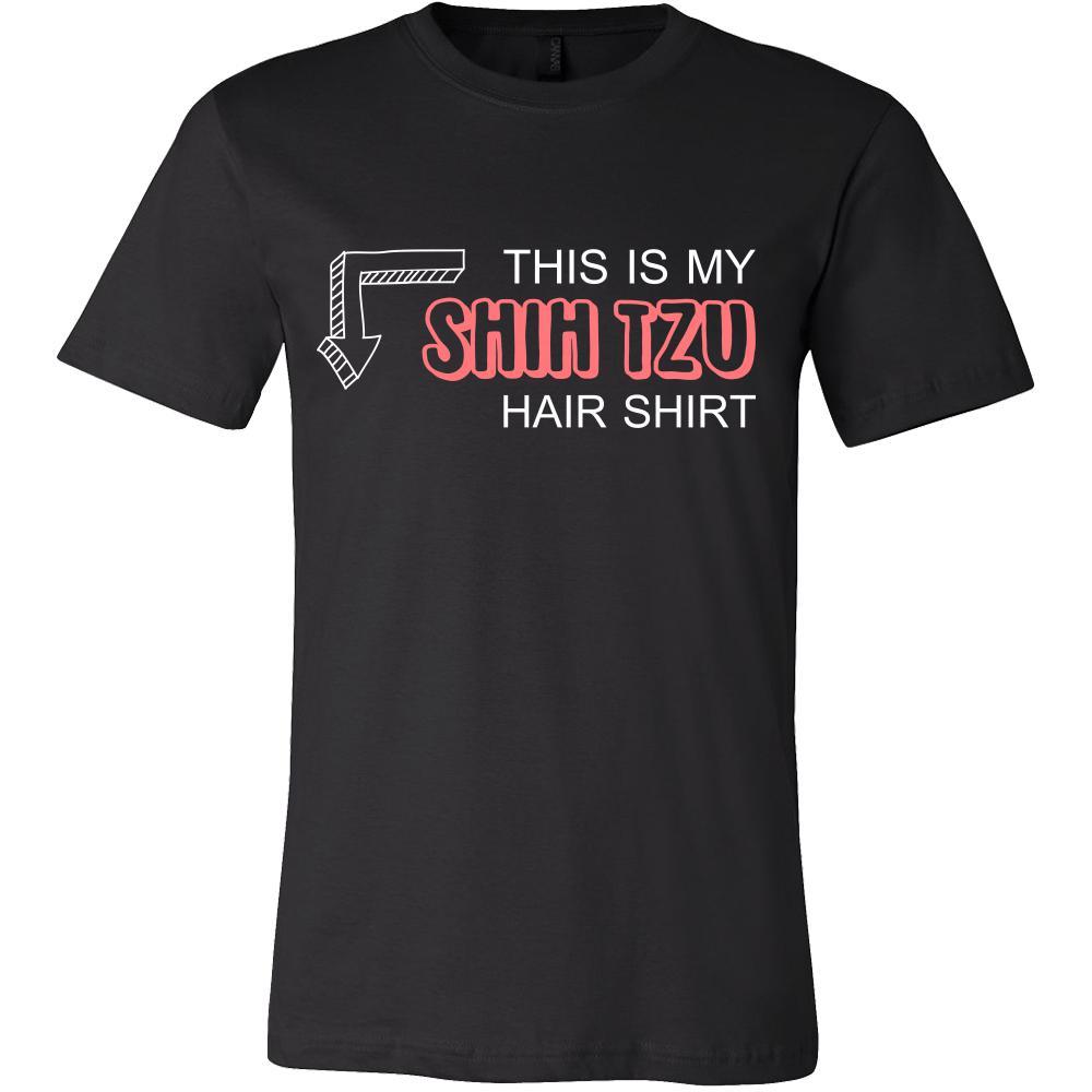 Shih tzu Shirt - This is my Shih tzu hair shirt - Dog Lover Gift-T-shirt-Teelime | shirts-hoodies-mugs