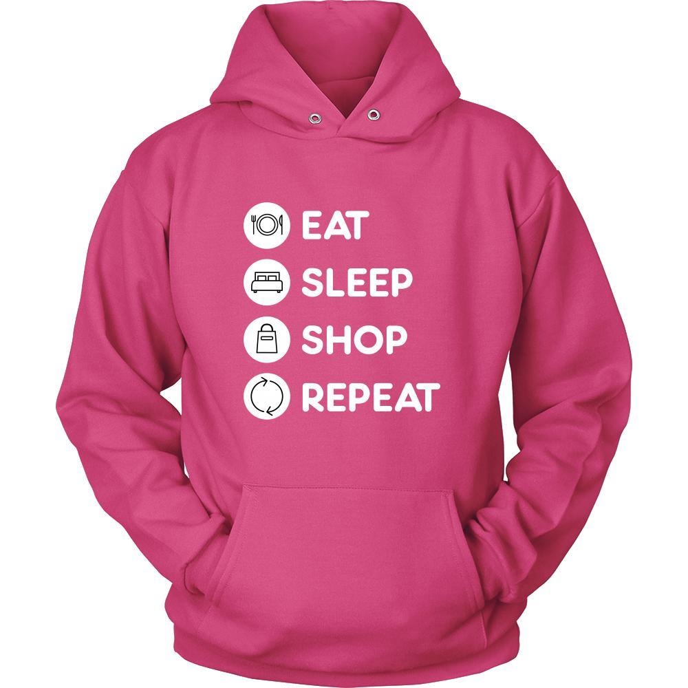 Shopping - Eat Sleep Shop Repeat - Shopping Hobby Shirt-T-shirt-Teelime | shirts-hoodies-mugs