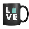 Shopping - LOVE Shopping - 11oz Black Mug-Drinkware-Teelime | shirts-hoodies-mugs