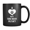 Siberian Husky I Love My Siberian Husky 11oz Black Mug-Drinkware-Teelime | shirts-hoodies-mugs