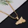 Sicilia Map Pendant Necklace Copper-Teelime | shirts-hoodies-mugs