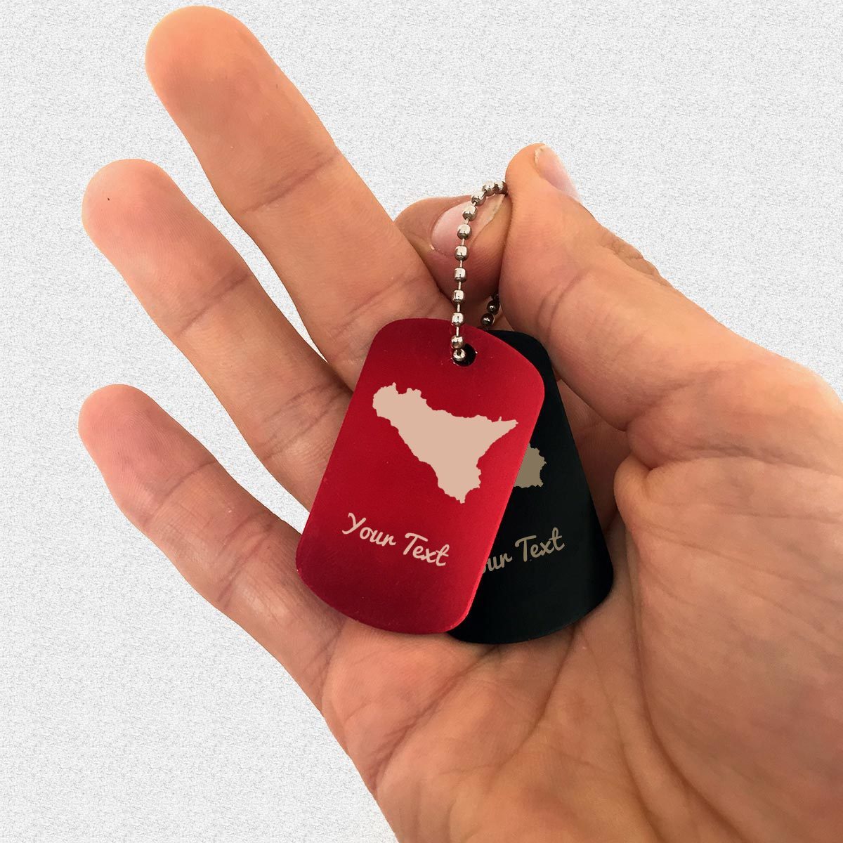Sicily Map with your Text-dogtag-Teelime | shirts-hoodies-mugs