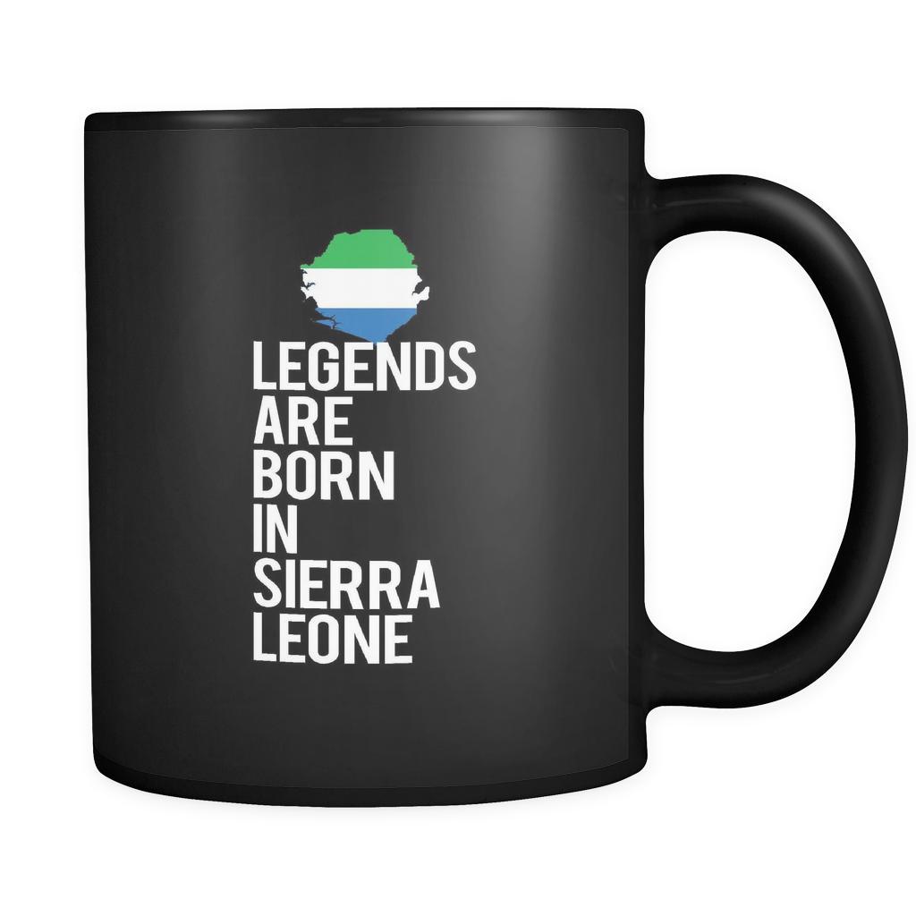 Sierra Leone Legends are born in Sierra Leone 11oz Black Mug-Drinkware-Teelime | shirts-hoodies-mugs