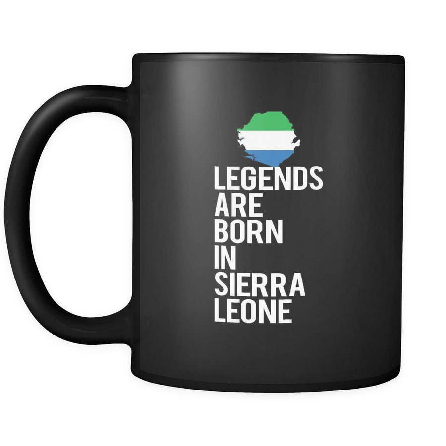 Sierra Leone Legends are born in Sierra Leone 11oz Black Mug-Drinkware-Teelime | shirts-hoodies-mugs