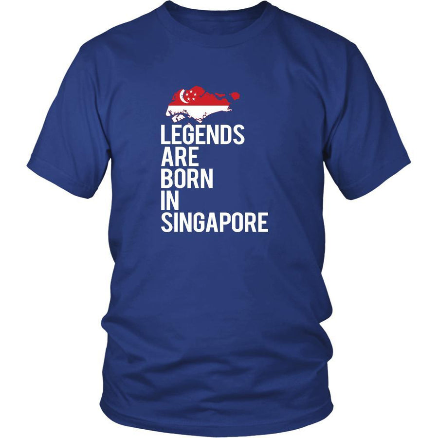 Singapore Shirt - Legends are born in Singapore - National Heritage Gift-T-shirt-Teelime | shirts-hoodies-mugs