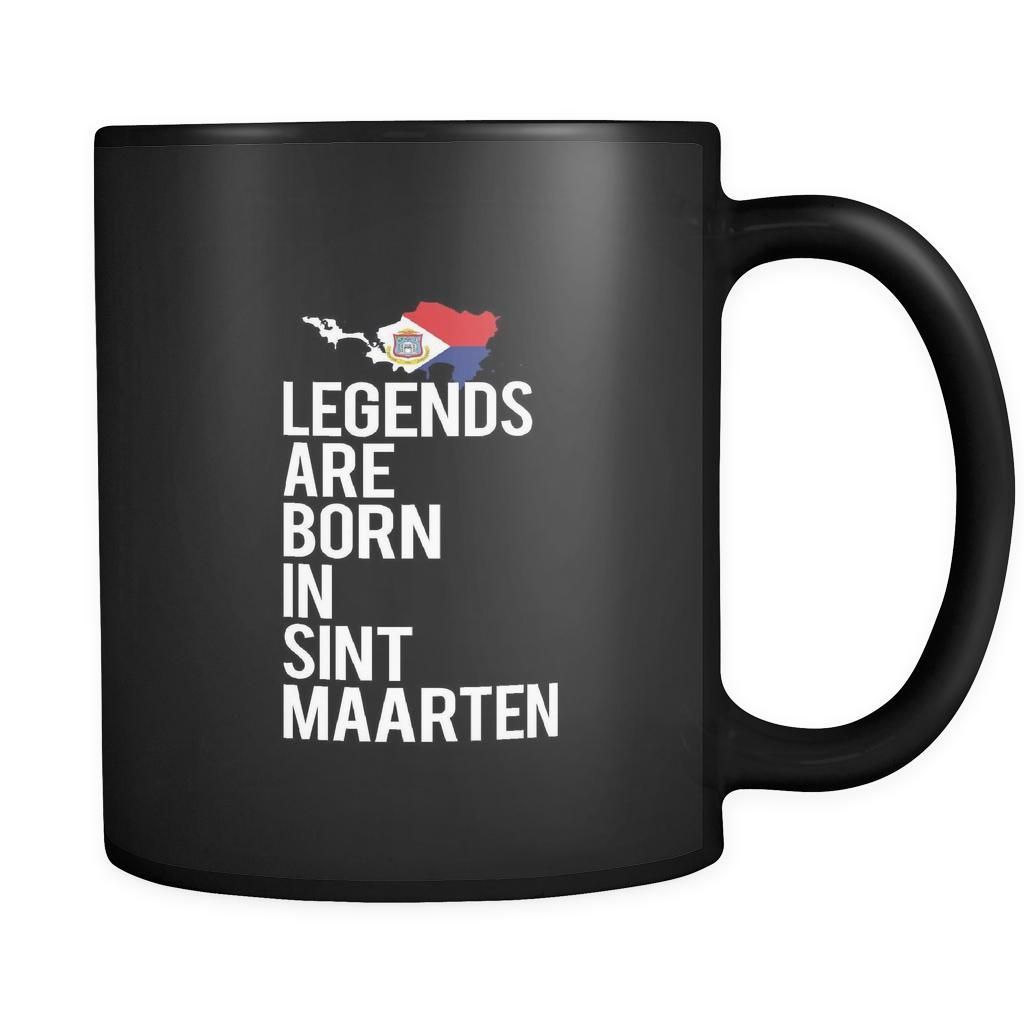 Sint Maarten Legends are born in Sint Maarten 11oz Black Mug-Drinkware-Teelime | shirts-hoodies-mugs