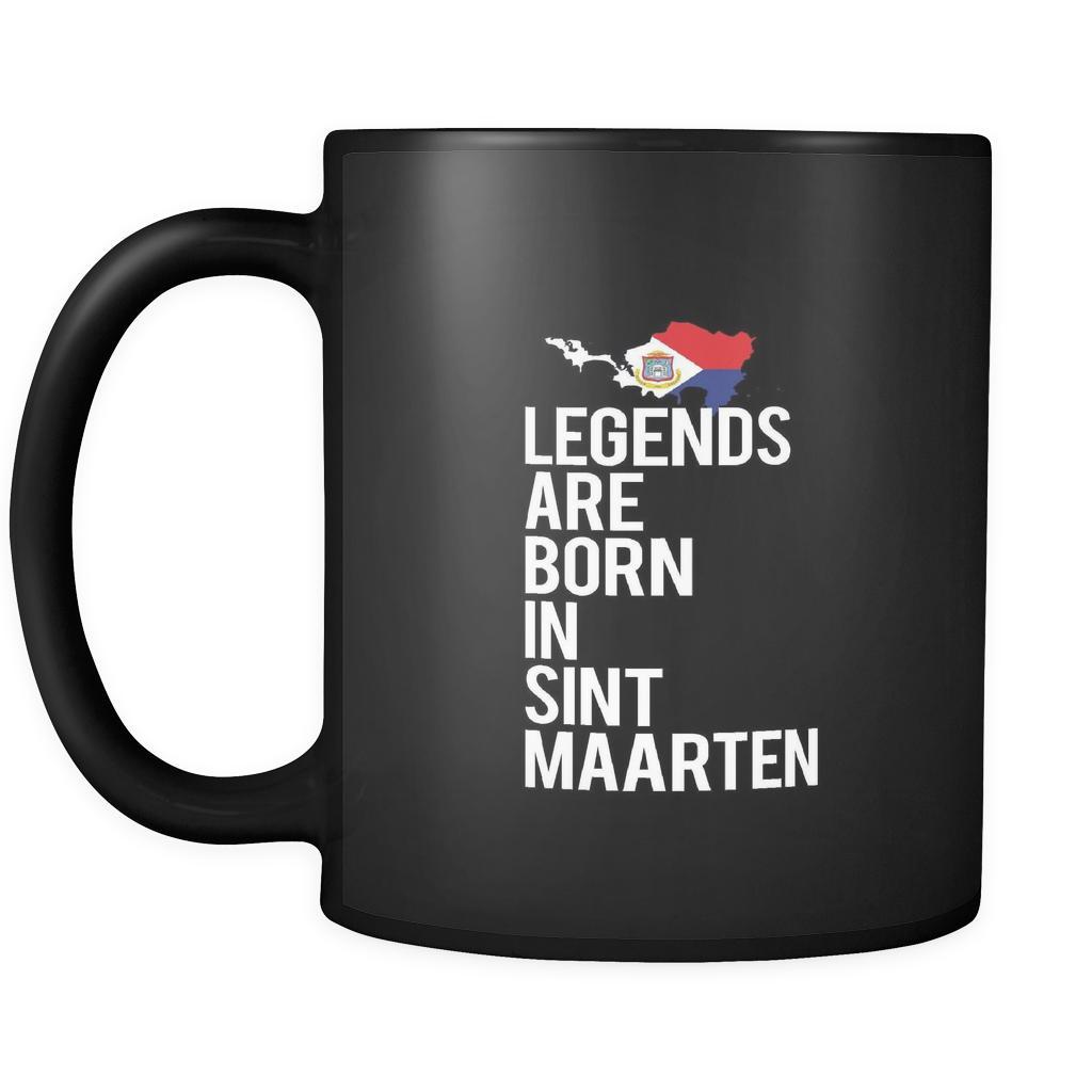 Sint Maarten Legends are born in Sint Maarten 11oz Black Mug-Drinkware-Teelime | shirts-hoodies-mugs