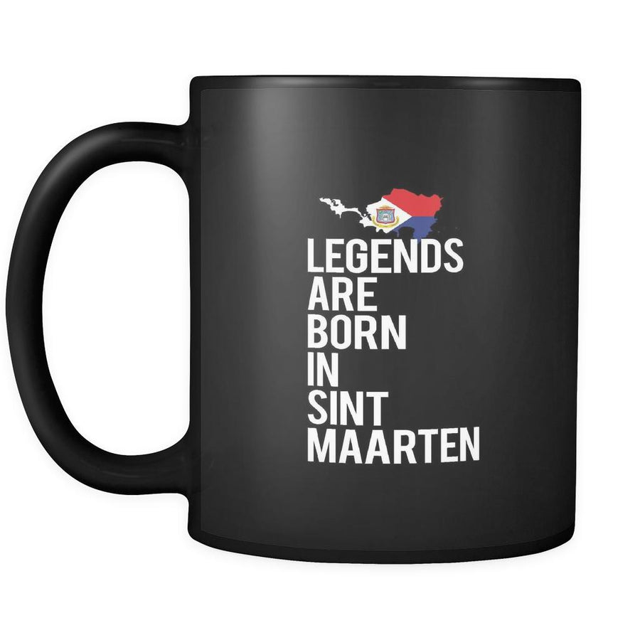 Sint Maarten Legends are born in Sint Maarten 11oz Black Mug-Drinkware-Teelime | shirts-hoodies-mugs